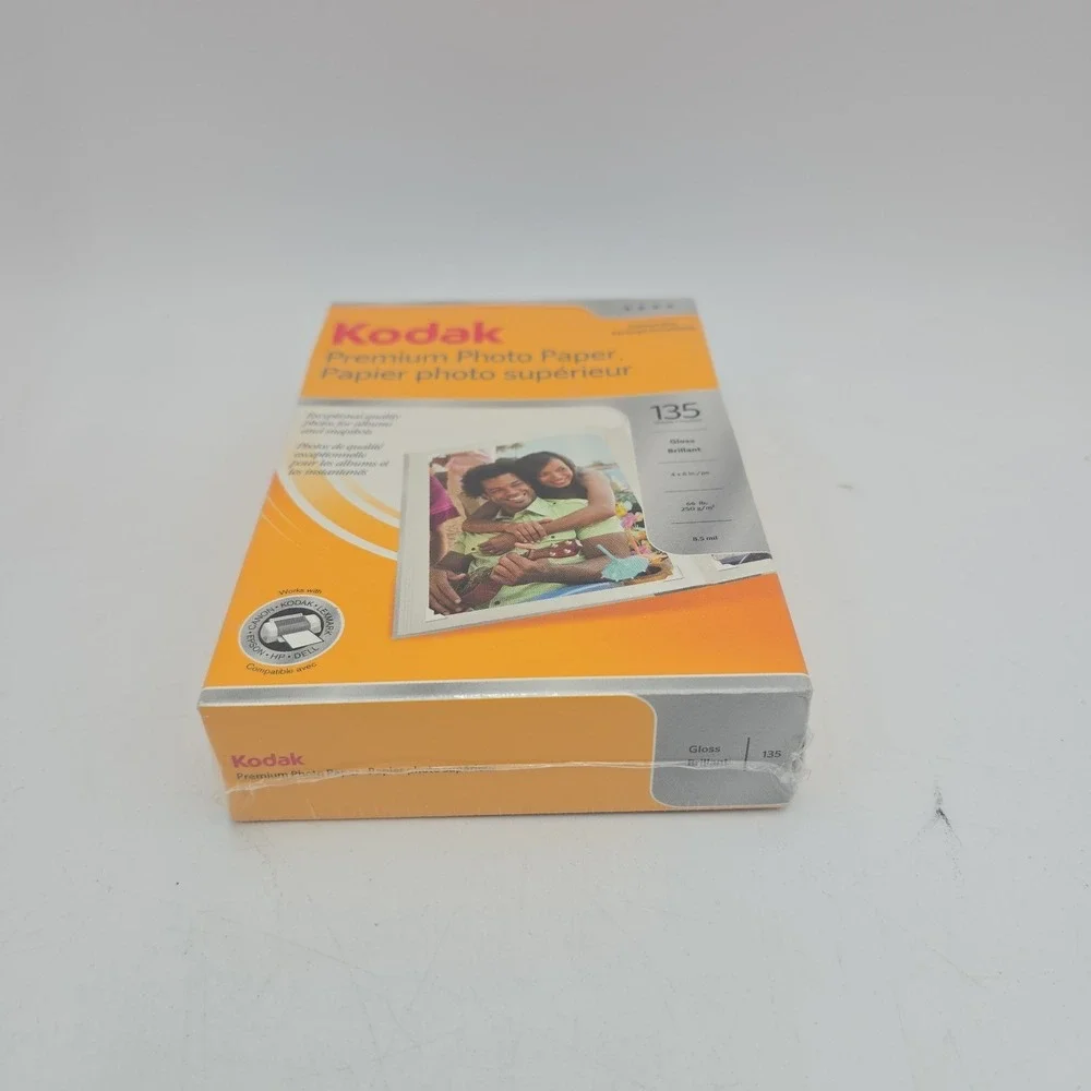 Kodak Premium Gloss Photo Paper 4x6 135 Sheets Instant Dry 66 lb Sealed